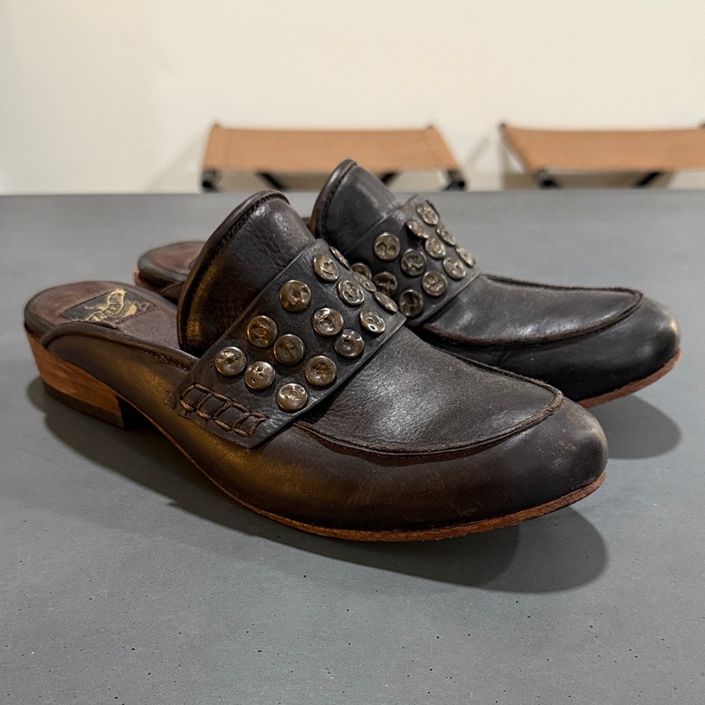 Freebird by Steven Studded Dark Brown Men's Loafers